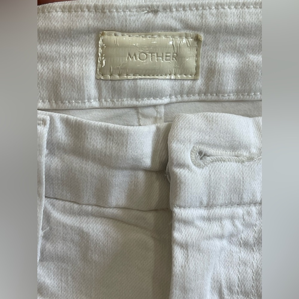 MOTHER The Looker Stayin' Alive High Waisted White Skinny Jeans size27 - Picture 6 of 14